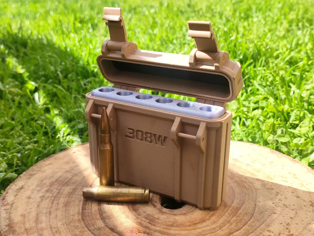 6 cartuchos con Clip (Verde Mate, 30-06)